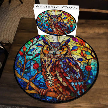 Puzzle di gufo artistico puzzle 1000 pezzi